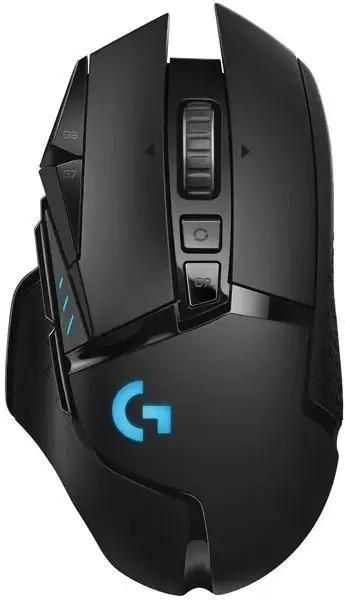 Мышь беспроводная Logitech G502 Lightspeed, игровая, радио, оптическая, USB, 25600dpi, черный [910-005571]